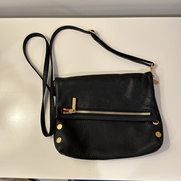 HAMMITT Zippered Leather Crossbody Clutch VIP MED
Black/Brushed Gold - Picture 5 of 8